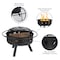 Flash Furniture 29" Round Wood Burning Firepit with Mesh Spark Screen YL-32D-GG - alternate 4